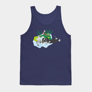 Dog and fish Tank Top